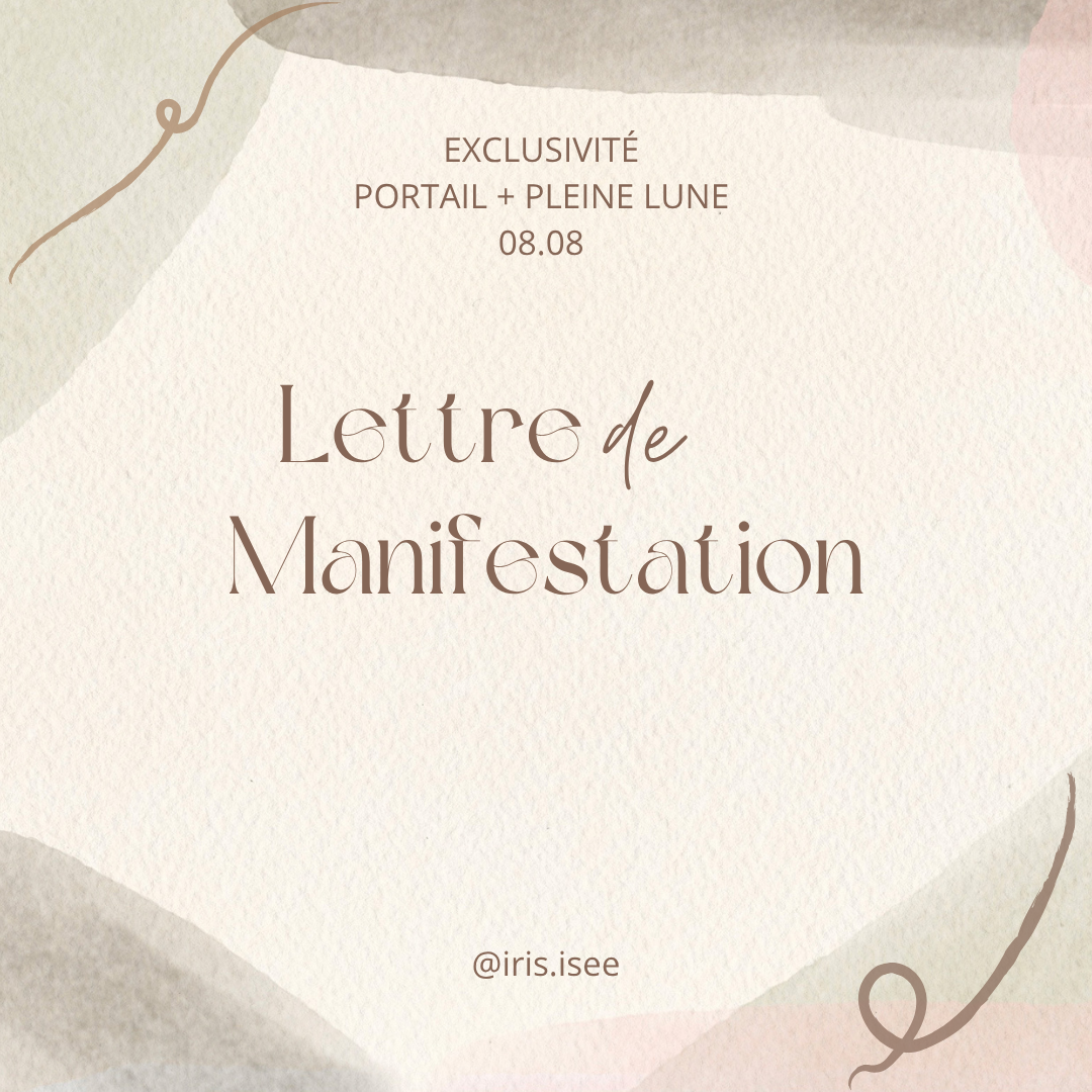 Ta Lettre de Manifestation Sacrée