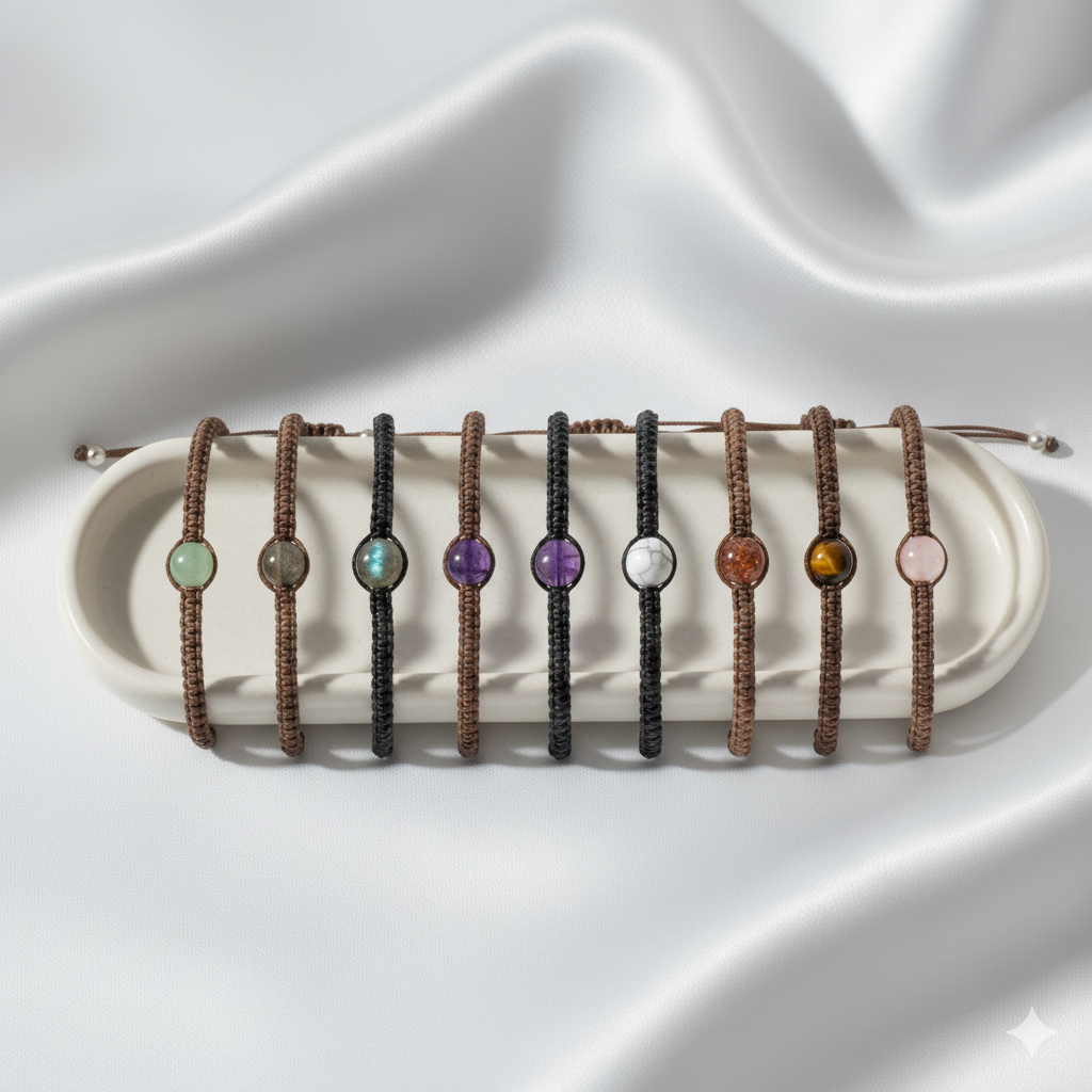 Macramé & Pierre Naturelle